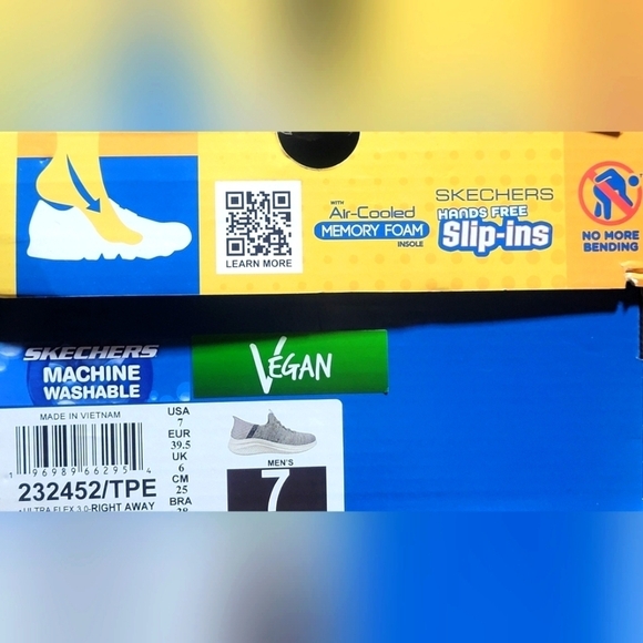 Skechers Slip-Ins Men’s Hands Free Memory Foam Shoes 232452/TPE Size 7 New - Picture 7 of 10